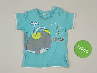 krótkie spodenki niemowlęce 74: T-shirt, 9-12 months, condition - Very good — 2