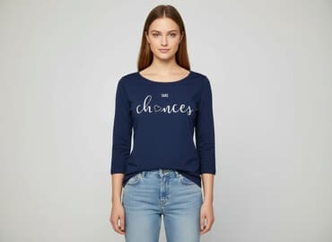 koszulka barcelony z napisem: Bluzka damska, rozmiar S — 6