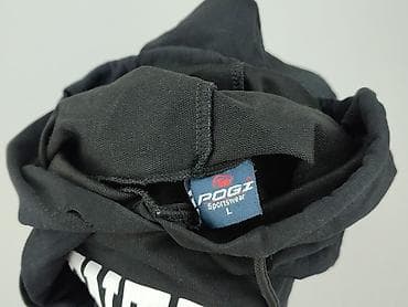 czarne bluzki: Bluza z kapturem damska, rozmiar L — 5