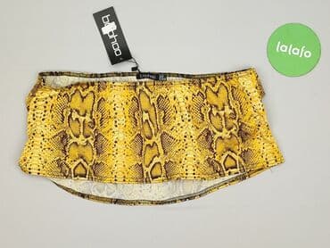 bluzka żółta w czarne paski: Boohoo, Top damski, rozmiar 5XL — 2