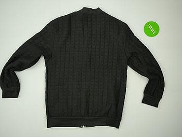 basic apparel kurtki: Męska czarna bluza zapinana na zamek - Krój bomber/crewneck ze — 3