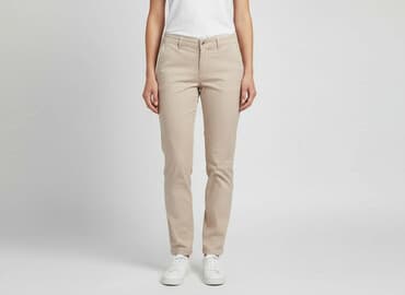 krótkie chinosy damskie: Reserved, Spodnie materiałowe damskie, rozmiar M — 6