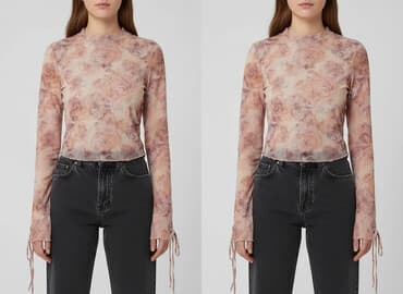 bershka bluzki w kwiaty: Bershka, Bluzka damska, rozmiar S — 6