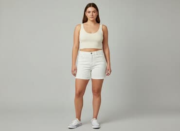 jeansy cropped damskie: Cropp, Szorty damskie, rozmiar XL — 6