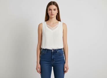 białe bluzki ciążowe: Bluzka damska, rozmiar M — 6