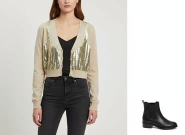 sweter z dodatkiem moheru: Monnari, Kardigan damski, L — 7