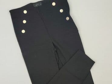 srebrne spodnie mohito: Mohito, Material trousers for women, size M — 1