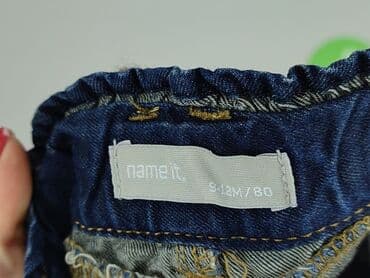 bluzka na chrzciny: Spodnie jeansowe, Name it, 9-12 miesięcy, stan - Bardzo dobry — 4