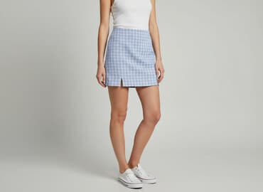 krótkie spódnice w kratę: Spódnica damska, rozmiar S — 1