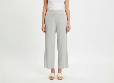 szare szerokie jeansy: Bik Bok, Spodnie materiałowe damskie, rozmiar XS — 7