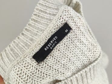 sweter w chmurki reserved: Basic, Sweter damski, rozmiar M — 4