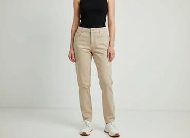 born2be spodnie z wysokim stanem: New Look, Spodnie materiałowe damskie, rozmiar L — 1