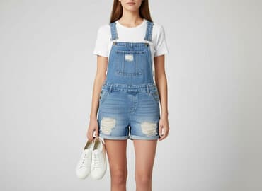 kombinezony do piaskowania: Denim Co, Ogrodniczki damskie, rozmiar M — 1