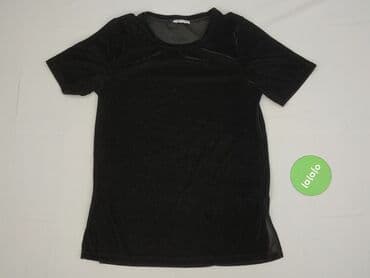 bluzki welurowa z krótkim rękawem: Cubus, Bluzka damska, rozmiar XS — 3