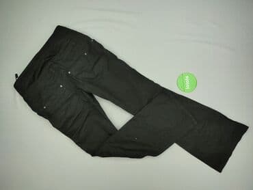 czarne jeansy pull bear: RAINBOW, Spodnie materiałowe damskie, rozmiar L — 3