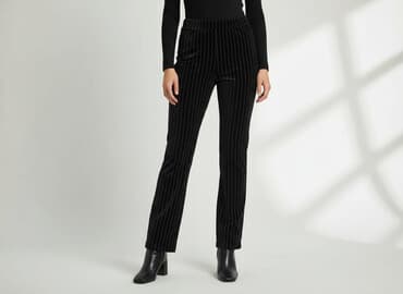 klapki miu miu z futerkiem: Amisu, Spodnie materiałowe damskie, rozmiar M — 6