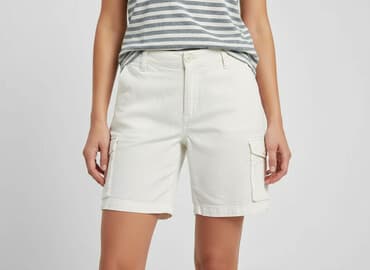 lniane spodenki damskie zara: Zara, Szorty damskie, rozmiar M — 6