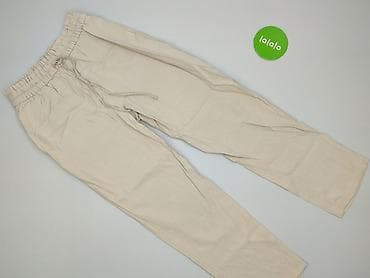 spodnie lniane pull and bear: Spodnie materiałowe damskie, rozmiar M — 3