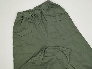 relaxy: Damskie spodnie typu baggy/haremki w kolorze khaki (oliwkowym). - — 1