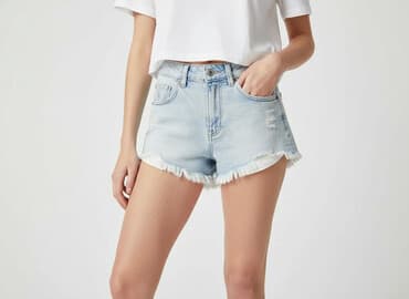 krótkie spodenki jeansowe hm: H&M, Szorty damskie, rozmiar XS — 8