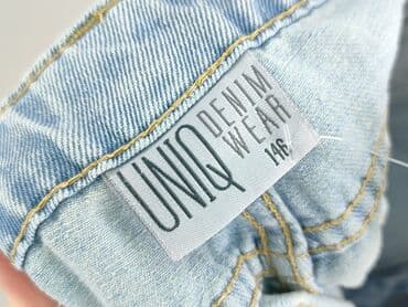 szerokie jasne spodnie: Spodnie jeansowe, 11 lat, 146, stan - Idealny — 4