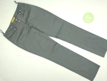 zielone spodnie dresowe zara: Material trousers for women, size L (EU 40) — 2
