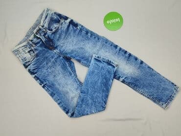 spodnie z suwakiem z boku zara: Spodnie jeansowe, Zara, 8 lat, 128, stan - Idealny — 2