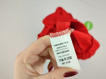 obcisła sukienka czerwona: Material trousers for women, S — 5