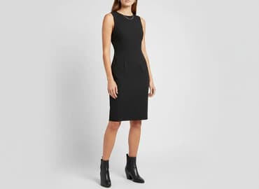 czarna obcisła sukienka h m: H&M, Sukienka damska, rozmiar S — 7