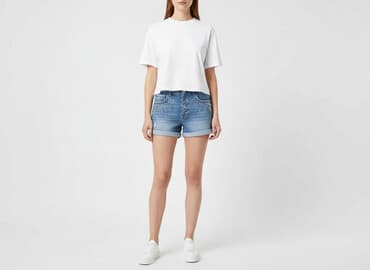 krótkie spodenki damskie z niskim stanem: H&M, Szorty damskie, rozmiar L — 1