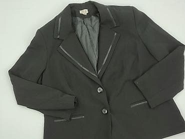 mandarin collar blazer: High, Marynarka damska, rozmiar 4XL — 1