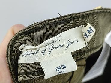 zielone cargo hm: H&M, Spodnie cargo damskie, rozmiar S — 4