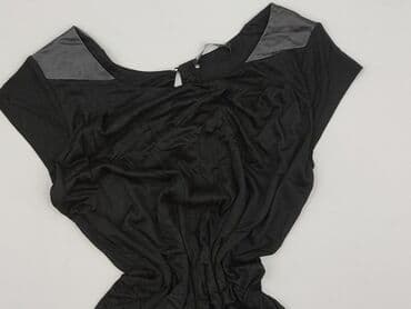 czarna sukienka ze srebrnymi wstawkami: Expresso, Sukienka damska, rozmiar M — 1