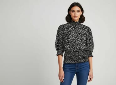 czarne bluzki siateczka: Neon & Nylon, Bluzka damska, rozmiar M — 6