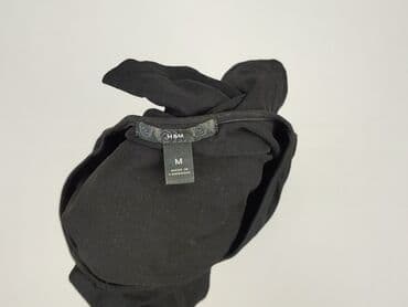 bluzka czarna z dekoltem v: H&M, Women's blouse, size M — 5