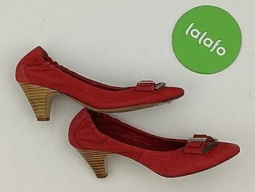 szpicu: Czerwone czółenka QUAZI na obcasie - Marka: QUAZI - Rozmiar: 36 — 4