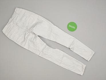 pull and bear joggery damskie: Białe damskie spodnie typu jogger/chinos - Krój: zwężane nogawki — 3