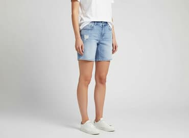 krótkie spodenki z kieszonka z tylu: Yessica, Szorty damskie, rozmiar S — 7