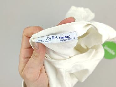 niebieska satynowa sukienka zara: Zara, Women's blouse, size S (EU 36) — 4