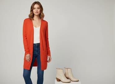 czerwone body intimissimi: BODY FLIRT, Kardigan damski, rozmiar L — 6