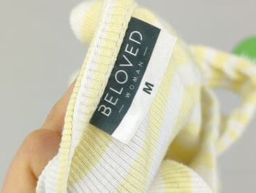 bluzka żółta w czarne paski: Beloved, Top damski, rozmiar M — 4