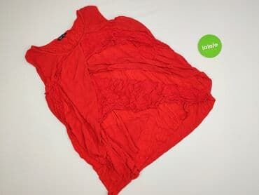 czerwona bluzka z dekoltem v: Туніка жіноча, розмір 3XL — 2