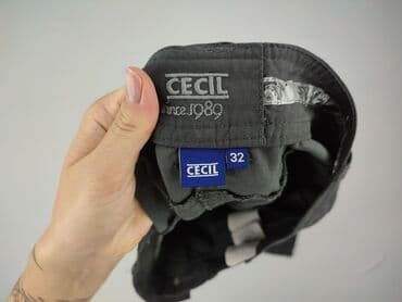 legginsy czarne woskowane: Cecil, Spodnie materiałowe damskie, rozmiar 2XS — 4