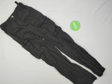 stradivarius spodnie cargo czarne: Bershka, Spodnie cargo damskie, rozmiar 2XS — 2