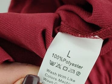 materiałowe spodnie z wysokim stanem lata 80: Spodnie materiałowe damskie, rozmiar L — 5