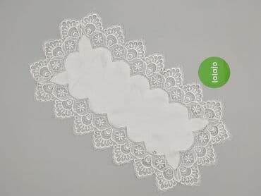 elegancka pościel: Serwetka 68 x 37, kolor - Biały, stan - Idealny — 2