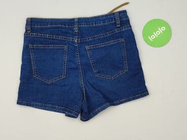 krótkie spodenki z wysokim stanem jeansowe: FB Sister, Szorty damskie, rozmiar M — 5