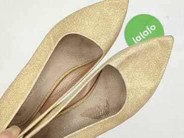 srebrne buty na obcasie ccc: Półbuty damskie, rozmiar 38 — 6