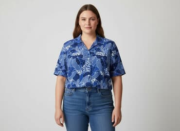 bluzka hawajska damska: Bluzka damska, rozmiar 5XL — 6