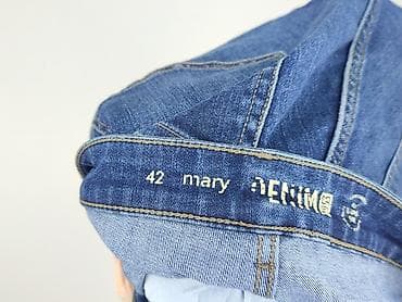 jeansy pumpy damskie: Denim, Jeansy damskie, rozmiar XL — 4